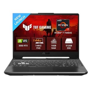 ASUS TUF A15 (2025), AMD Ryzen 7 7445HS, Gaming Laptop(RTX 3050,75W TGP,16GB DDR5(Upgradeable Upto 64GB )512GB SSD,FHD,15.6″,144Hz,RGB Keyboard,48Whrs,Windows 11,Graphite Black,2.3 Kg) FA506NCG-HN199W Visit the ASUS Store 4.2 4.2 out of 5 stars   (602)